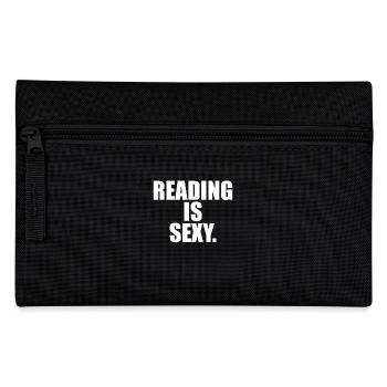 Reading Is Sexy Bookworm Bookworm Reading Books - Pencil Case - black - Front