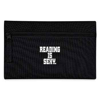 Reading Is Sexy Bookworm Bookworm Reading Books - Pencil Case - black - Front