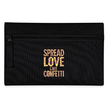 Spread Love Wie Konfetti Farbenspiel - Federtasche - Schwarz - Vorne