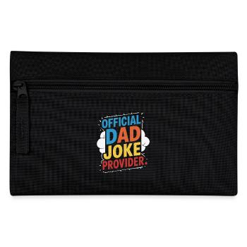 Official Dad Joke Supplier - Pencil Case - black - Front