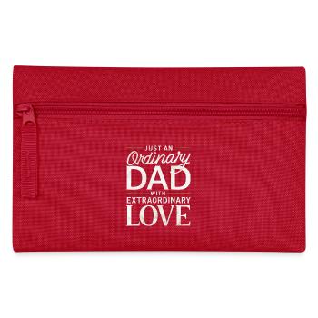 Gewöhnlicher Papa Außergewöhnliche Liebe - Federtasche - Rot - Vorne