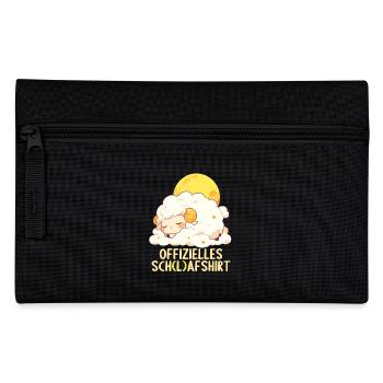 Offizielles Schafshirt Offizielles Schlafshirt - Federtasche - Schwarz - Vorne