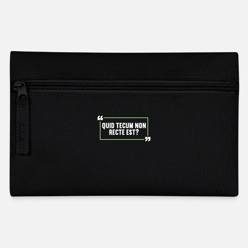 Latin Funny Latin Saying - Pencil Case - black