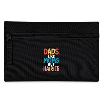 Les papas aiment les mamans juste poilus - Trousse - noir - Devant