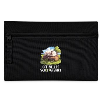 Offizielles Schafshirt Offizielles Schlafshirt - Federtasche - Schwarz - Vorne