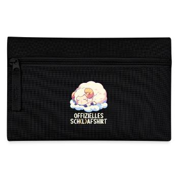 Offizielles Schafshirt Offizielles Schlafshirt - Federtasche - Schwarz - Vorne