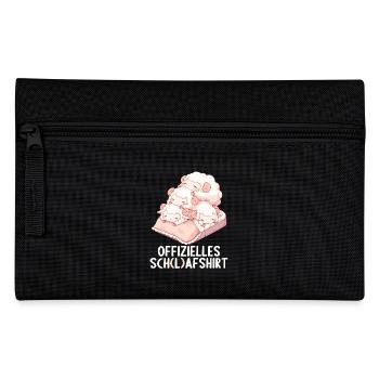 Offizielles Schafshirt Offizielles Schlafshirt - Federtasche - Schwarz - Vorne