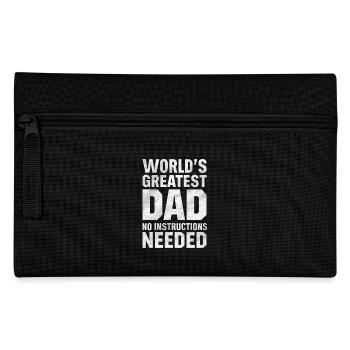 Le meilleur papa du monde Aucune instruction nécessaire - Trousse - noir - Devant