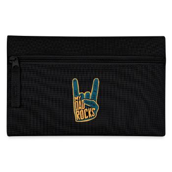 My Daddy Rocks Hand Sign Graphic - Pencil Case - black - Front