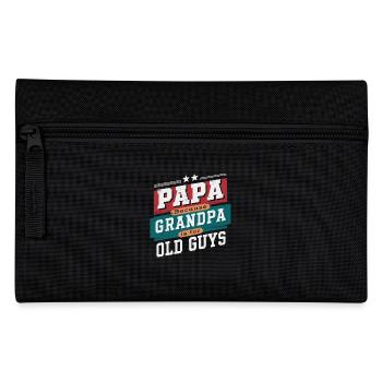 Papa Weil Opa Für Alte Herren Ist - Federtasche - Schwarz - Vorne