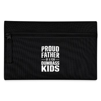 Stolzer Vater Eines Haufens Frecher Kids - Federtasche - Schwarz - Vorne