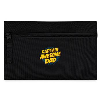 Captain Awesome Dad Unique Style - Pencil Case - black - Front