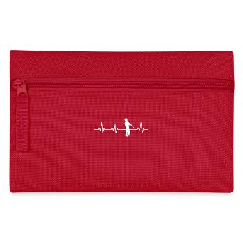 Clarinetist Heartbeat - Pencil Case - red - Front