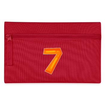 Number Seven - Number 7 Number - Pencil Case - red - Front