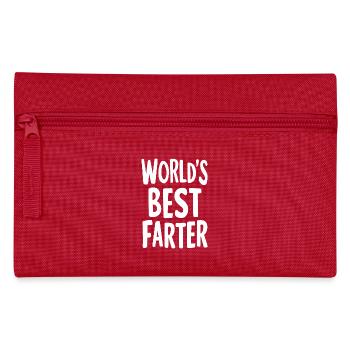 Meilleur Farter du monde Message drôle - Trousse - rouge - Devant