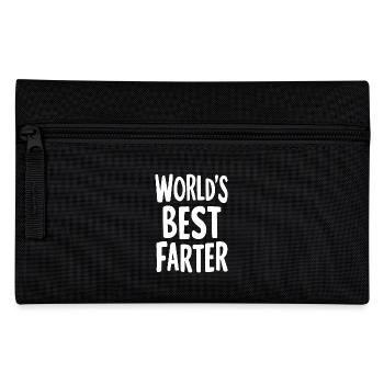 Worlds Best Farter Witzige Botschaft - Federtasche - Schwarz - Vorne