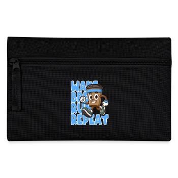 Réveillez-vous, préparez une bière, courez, répétez la motivation - Trousse - noir - Devant