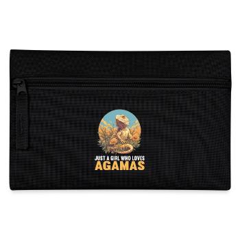 Agamen Agame - Federtasche - Schwarz - Vorne