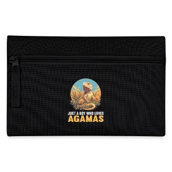 Agamen Agame - Federtasche - Schwarz - Vorne