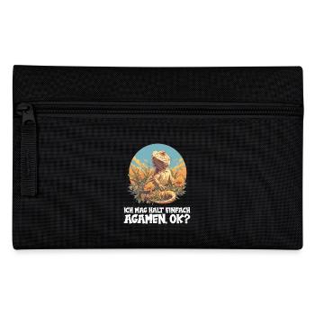 Agamen Agame - Federtasche - Schwarz - Vorne