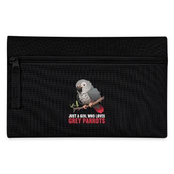 Graupapageien Graupapagei - Federtasche - Schwarz - Vorne