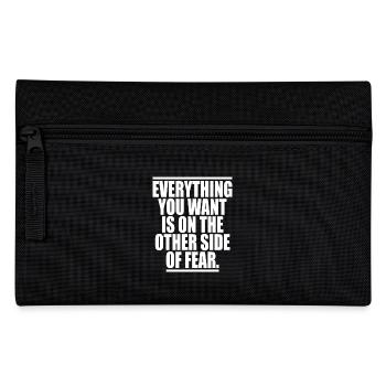 Everything You Want Motivation Gegen Komfortzone - Federtasche - Schwarz - Vorne