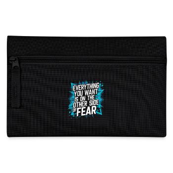 Everything You Want Motivation Gegen Komfortzone - Federtasche - Schwarz - Vorne
