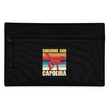 Sonne und Capoeira - Federtasche - Schwarz - Vorne