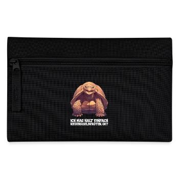 Giant tortoises Giant tortoise - Pencil Case - black - Front
