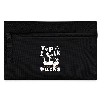 Oui, je parle aux canards - Trousse - noir - Devant