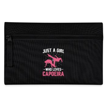 Just a Girl who loves Capoeira - Pencil Case - black - Front