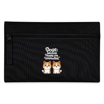 Chiens Parce que les gens sont surestimés amoureux des chiens mignons - Trousse - noir - Devant