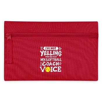 Softball Trainer - Federtasche - Rot - Vorne