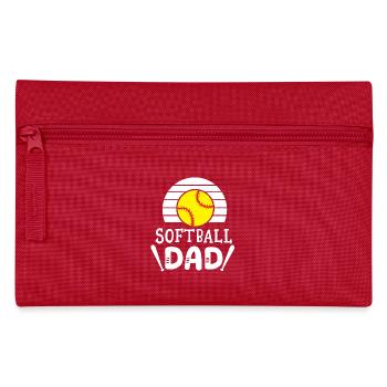Softball Papa - Federtasche - Rot - Vorne
