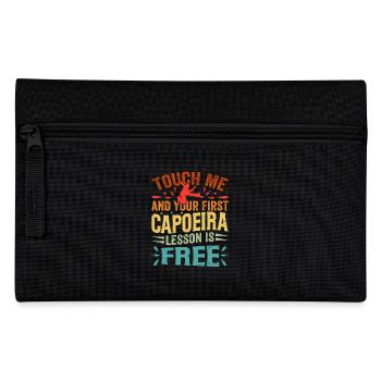 Berühre mich und deine erste Capoeira-Lektion ist kostenlos - Federtasche - Schwarz - Vorne