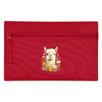 Alpaca Alpakas Alpaka - Federtasche - Rot - Vorne