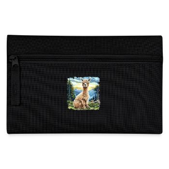 Alpaca Alpakas Alpaka - Federtasche - Schwarz - Vorne