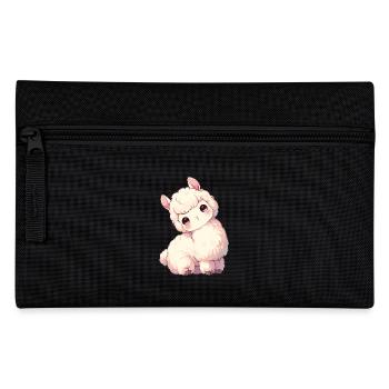 Alpaca Alpakas Alpaka - Federtasche - Schwarz - Vorne