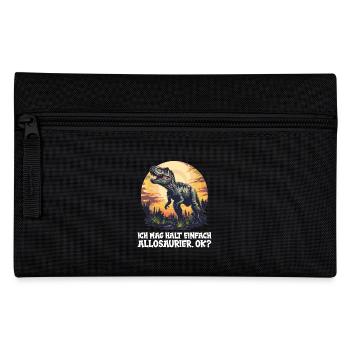 Allosaurier Allosaurus - Federtasche - Schwarz - Vorne