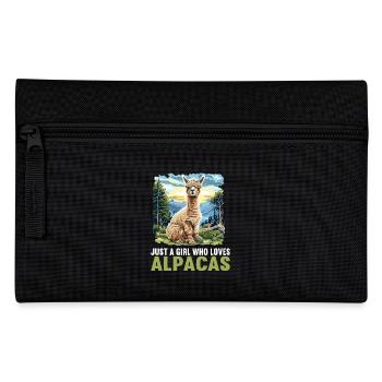 Alpaca Alpakas Alpaka - Federtasche - Schwarz - Vorne
