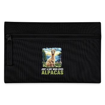 Alpaca Alpakas Alpaka - Federtasche - Schwarz - Vorne