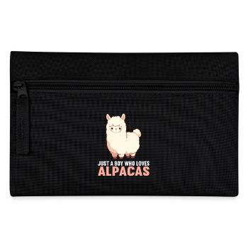 Alpaca Alpakas Alpaka - Federtasche - Schwarz - Vorne