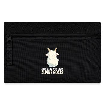 Alpine Goat Bergziegen Bergziege - Federtasche - Schwarz - Vorne