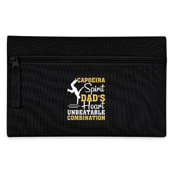 Capoeira Spirit Dad's Heart unschlagbare Kombination - Federtasche - Schwarz - Vorne