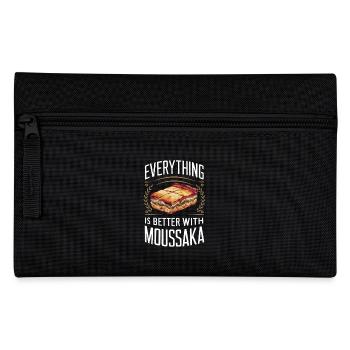 Tout est meilleur avec la moussaka - Trousse - noir - Devant
