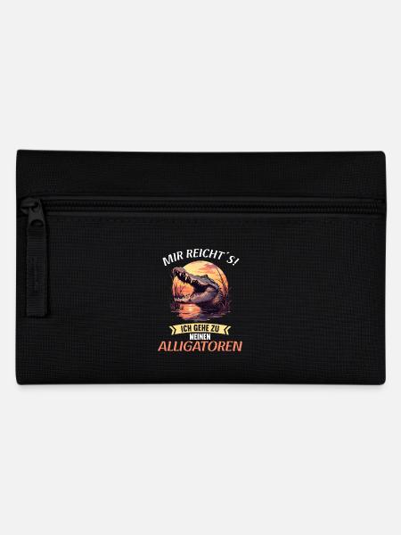 Alligatoren Alligator - Federtasche - Schwarz