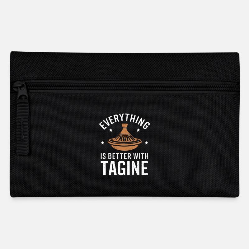 Alles Ist Besser Mit Tagine - Federtasche - Schwarz