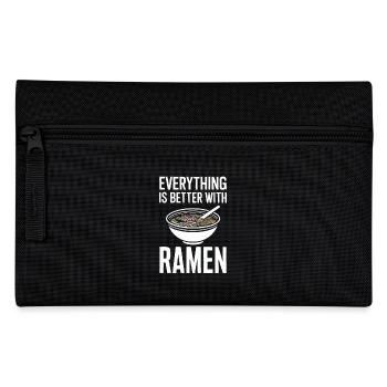 Everything is better with ramen - noodle soup lovers - Pencil Case - black - Front