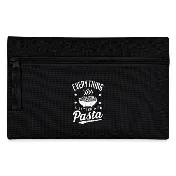 Tout est mieux avec la conception de pâtes pour les pâtes - Trousse - noir - Devant