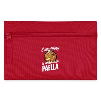 Everything Is Better With Paella - Federtasche - Rot - Vorne